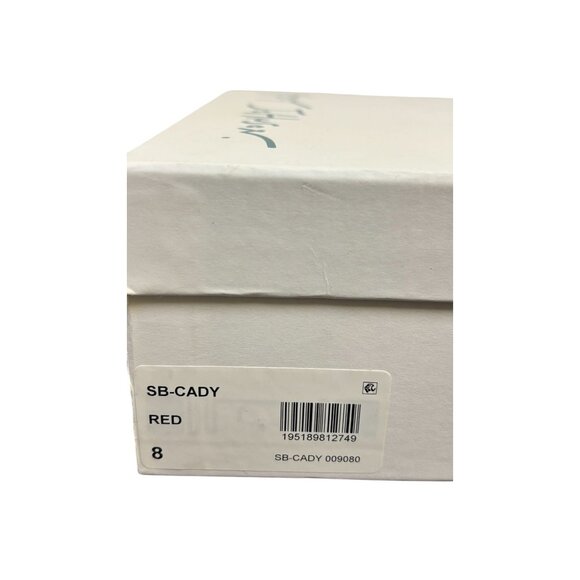 NWOT Betsey Johnson Red Rhinestone Ankle Boots Size 8 - Picture 11 of 11